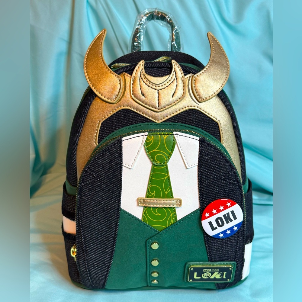 Loungefly x Disney x Marvel President Loki Cosplay Backpack
